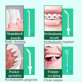 H20floss irrigador zubní profesional vody pastu, ústní zavlažování zuby cleaner 400ml 3 režimy USB nabíjecí dodavatele