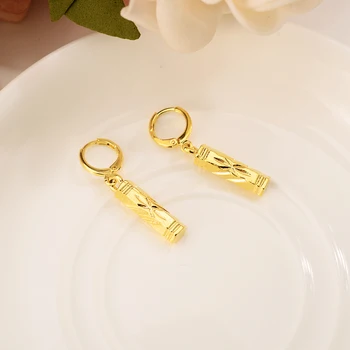 Bangrui Krásné Zlaté pilíře JewelryPendant Náhrdelník & Náušnice Set Gold svatební svatební Trendy Oslavu Šperky Sady Pro Ženy, Dárek