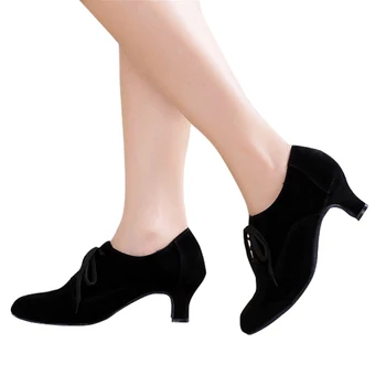 2019 Ženy, Dívka latinské Tango taneční boty, taneční Sál taneční boty, Podpatek 3,5 CM, 4,5 CM 5,5 CM 6,5 CM Salsa Párty Náměstí taneční boty WD138
