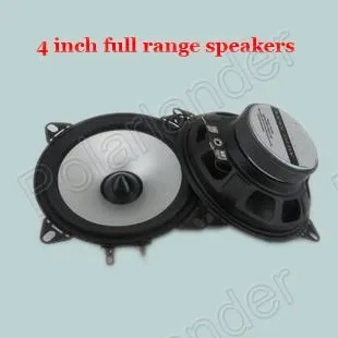 Nejlepší prodej 1 Pár Auto Kompletní Nabídku pěnové gumy okraji Reproduktory 2x60W 4 palcový Auto stereo audio Reproduktor Automotive