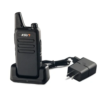 2ks/lot KSUN Mini Walkie Talkie Two-way radio Set UHF 400-470MHz 16CH walkie-talkie Rádio