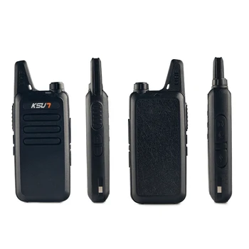 2ks/lot KSUN Mini Walkie Talkie Two-way radio Set UHF 400-470MHz 16CH walkie-talkie Rádio