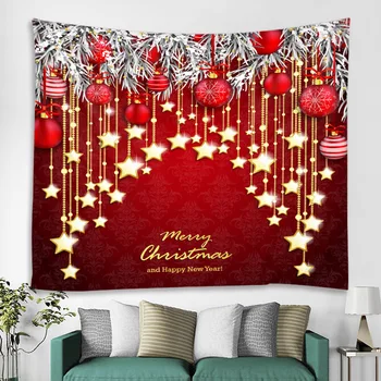 Závěsné Vánoční hvězdy Gobelín Ložnice, Obývací Pokoj Zavěšení na Zeď Gobelín Domova Vánoční Mat, pro Vánoce Nový Rok