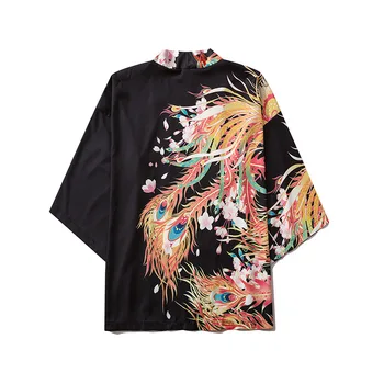 Tradiční Japonské Kimono Vintage Svetr Samuraj Yukata кимоно японский стиль Muž Žena Vysoce kvalitní Každodenní Street Nošení