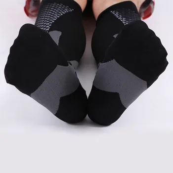 Nylon Cyklistické Ponožky, Kompresní Sportovní ponožky Běh Basketbal Fotbal Muži Ženy Prodyšné Ponožky Velikost EU 38-47