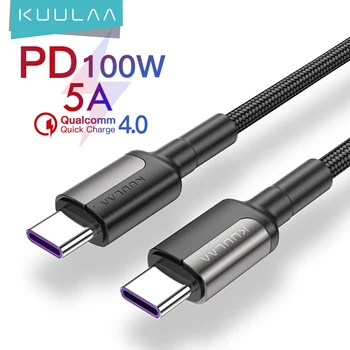 KUULAA USB Typ C na USB C Kabel pro Samsung Galaxy S9 PD 100W Rychlá Nabíječka Kabel pro Macbook Podpora Quick Charge 4.0 USB Kabel