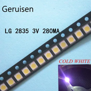 1000PCSFOR LG Originální LED LCD TV podsvícení lampa korálky objektiv 1W 3v 3528 2835 chladné bílé světlo korálek