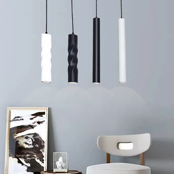 Nordic Luxusní Přívěsek Světla Dlouhá Spirála Trubice LED Závěsné Svítidlo Svítidla pro Jídelní Obývací Pokoj, Kuchyň Válec Lampy Svítidla
