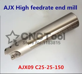 AJX09 C25-25-150 Tvář End Fréza AJX Vysoké posuvu end mill,vysokorychlostní Frézování Vyměnitelné Frézy