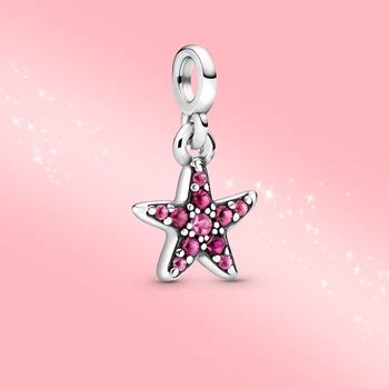 Real 925 Sterling Silver Flamingo Kouzlo Fit Originální Náramek Mi Náramek Pro Ženy DIY Šperky 2020 Letní NOVÉ Velryba Kouzlo