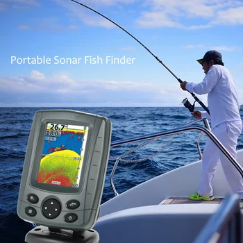 Phiradar Ryby Nálezce Sonar Senzor Detektor Hloubky Locator Sonar FishFinder Alarm Přenosný 3,5