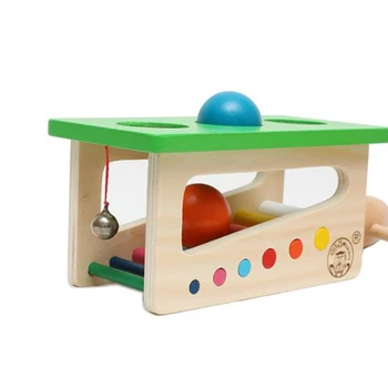 Dřevěný Zvuk Úderů Porazil Koule, Montessori Materiál, Vzdělávací Hračky Pro Děti, Puzzle, Hudební Oyuncak Dítě Ping Pongový Stůl