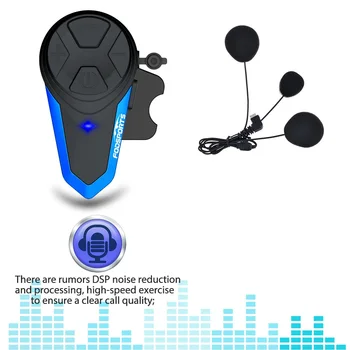 Fodsports BT-S3 Motocyklové Helmě Intercom Moto Přilba Bluetooth Headset Vodotěsné Intercomunicador BT Interphone FM