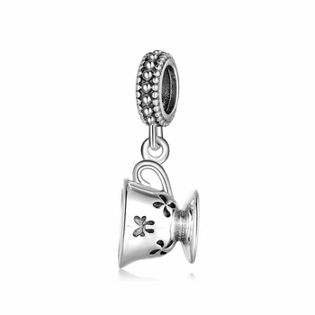 925 Sterling Silver Mýtické Světelný Cup Přívěsek Charm Korálky Pro Šperky Náramek, Aby korálek Diy ženy Příslušenství