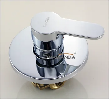 Koupelna Produkty Nástěnná Baterie Vana a Sprcha Mixer Ventil Mosaz Chrom jediná Funkce Ovládané Kohoutek Ventil-17559