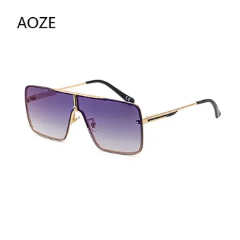 AOZE 2020 Luxusní Retro Náměstí sluneční Brýle, Ženy Značky Značkové sluneční Brýle Kovový Siamská Vysoce Kvalitní sluneční Brýle pro Muže, UV400