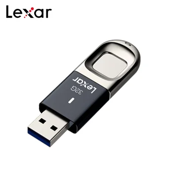 Původní Lexar F35 Rozpoznávání Otisků prstů 128GB USB Flash Disk, USB 3.0 Memory Stick 32GB 64GB Vysoká Rychlost 150 mb/S Mini U Disk