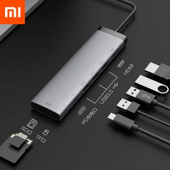 Xiaomi MIIIW 7 V 1 USB-C Hub Dokovací Stanice, Adaptér S 4K HD Displej / 100W USB-C PD3.0 Dodávka Energie 3 * USB 3.0 /SD