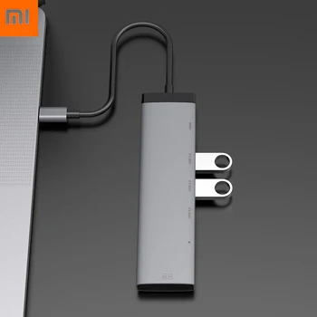 Xiaomi MIIIW 7 V 1 USB-C Hub Dokovací Stanice, Adaptér S 4K HD Displej / 100W USB-C PD3.0 Dodávka Energie 3 * USB 3.0 /SD