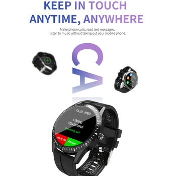 Volání Bluetooth Smart Watch Muži Ženy Plné Dotykové Kolo Smartwatch Srdeční Frekvence Fitness Tracker Sport Hodinky Pro Android IOS 2020