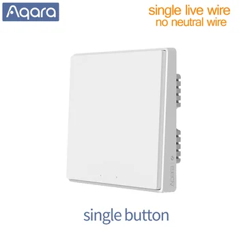 Aqara Vypínačem Smart, ZigBee Neutrální vodič Fire Wire Light Dálkové Ovládání Bezdrátové Klíčovým Vypínačem Zigbee pro APLIKACI MiHome