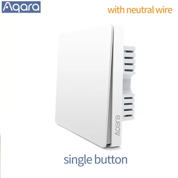 Aqara Vypínačem Smart, ZigBee Neutrální vodič Fire Wire Light Dálkové Ovládání Bezdrátové Klíčovým Vypínačem Zigbee pro APLIKACI MiHome
