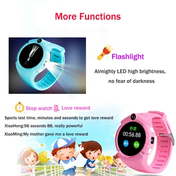 Inteligentní hodinky dítě Q360 pro děti inteligentní dítě hodiny děti gps hodinky VM50 s Fotoaparátem, GPS, WI-fi Umístění Dítěte smartwatch pk Q528