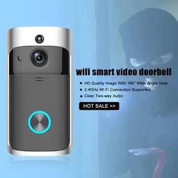 Wi-fi smart video Bezdrátový zvonek Wi-fi Video Zvonek Chytrý Telefon Dveře Prsten Intercom Zvonek Bezpečnostní Kamera