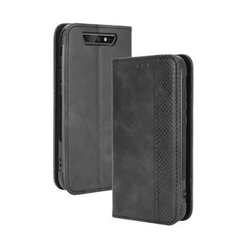 Luxusní Retro Slim Magnetic Kožené Flip Kryt Pro Blackview BV5500 / Pro / Plus Pouzdro Book Wallet Card Stand Měkký Kryt Telefonu Taška