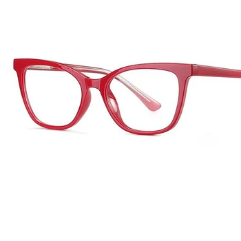 Červené obočí cat eye brýle rám Vintage Černé, modré světlo brýle, ženy, kancelář, telefon, počítač, brýle ženských brýle