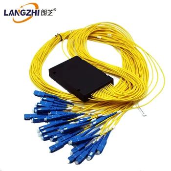Langzhi 1*32 Catv Glasvezel Plc Splitter přívodní kabel Single Mode Potkal Sc/apc Konektor Voor Ftth 1x32 ODN Box Modul