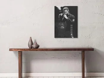 Rapper Drake Plakát Malířství Nástěnné Umění Rámováno Dřevěný Rám Plátno Dospívající domácího Studia Koleji Byt Art Dekorace Potisky