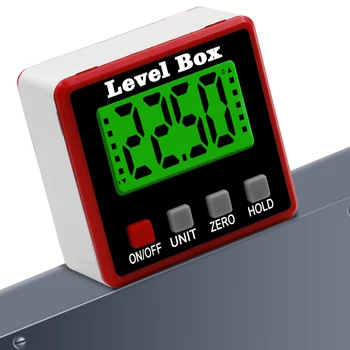 Přesné Digitální Úhloměr Inclinometer Vodotěsné Level Box Digitální Angle Finder Bevel Box S Magnet Base