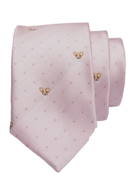 Růžový vzor kravatu s módní vzorované skinny kravaty muži 2020