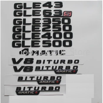 Pro Mercedes Benz W166 C292 GLE43 GLE63 GLE63s GLE450 AMG GLE350 GLE400 GLE500 4MATIC Kufru Emblémy Zadní Hvězdičkový Odznaky Černý Lesk