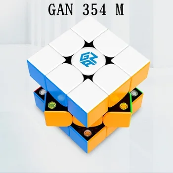 Gan 354 M V2 3x3x3 Kouzelná Magnetická Kostka s GES magnetico Profesionální GAN354M V2 3x3 Rychlost Cubo Magico Twist Vzdělávací Hračky