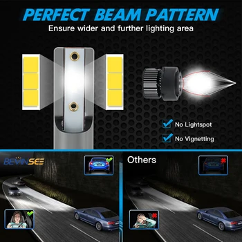 H7 LED Reflektor Žárovky Přizpůsobené Zásuvky Pro Hyundai Elantra Grandeur/Azera(HG) Kia Carens Sonata 8 Tucson 10000lm 6000K 60w