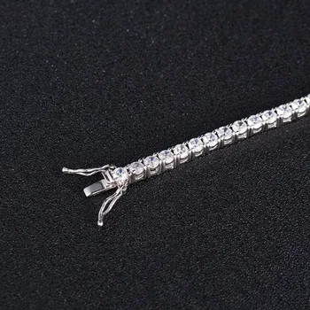 Drop shipping 4mm Velkoobchod Náramek Sterling Silver Šperky 7,5 palce Zirkony Tenis Náramek Ženy Římské Klasické Náramek Dívka