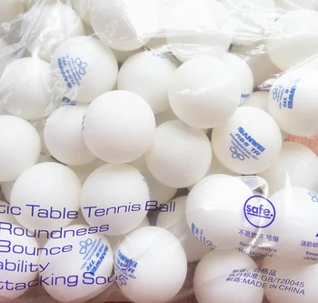 100 míčků na Stolní tenis míč SANWEI 2019 Nové 3-hvězdičkový TR ABS Materiál Plast Profesionální 40+ tréninkové míče ping pong