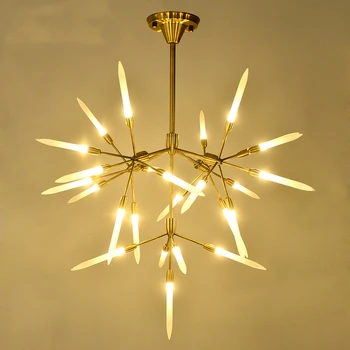 Moderní Design Led Lampa Stropní Lustry Obývací Pokoj Ložnice Jídelna Svítidla Lesk Dekor Domácí Osvětlení G9 110-240V