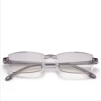 Diamond ořezávání Ultralight Vrtaných Brýle na Čtení Ženy Muži Jasné Objektiv Anti-Blu-Ray Počítačové Brýle Presbyopie brýle R811