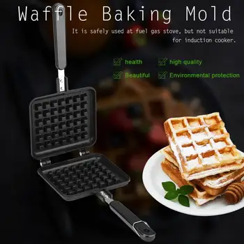 Plynové Non-Stick Waffle Maker Pan Plísně Plísně Stiskněte Desku Na Vaření, Pečení Nástroj Pro Domácí Kuchyně