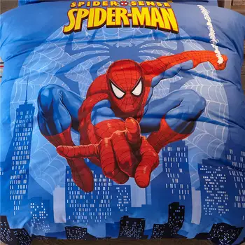 Disney povlečení sada kreslený 3d spiderman šidítko set queen dvoulůžkový plné velikosti dívky chlapci lůžkoviny bavlněné 3/4/5pc modrá peřinu soubor