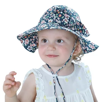 Nový Luk Léto Dítě Klobouk pro Dívky Panama Děti Bucket Hat Jaro, Podzim, Cestování Beach Velké Okraj Baby Cap Dívky Sluneční Čepice 12 Barev