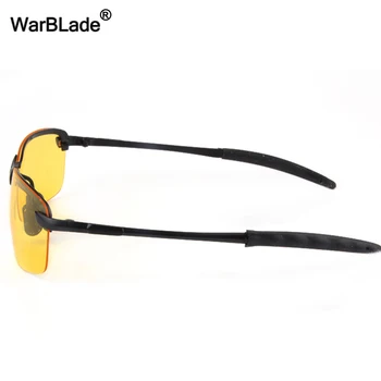WarBLade Módní Noční Vidění Brýle Muži Hliníku-Hořčíku Noční Jízdy Polarizační Sluneční Brýle Pronájem Řidiče, Brýle, Brýle