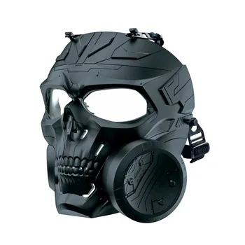 Taktické Paintball Lebka Maska Venkovní Lov, Střelba Airsoft Vojenské Full Face Mask s jedním Ventilátorem Cyklistické Helmy Masky