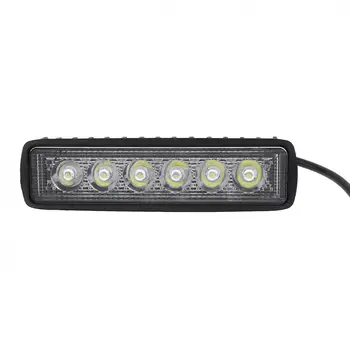 1550LM Mini 6 Palců 18W 6 x 3W LED Light Bar jako Pracovní Světlo / Flood Light / Bodové Světlo pro Lodičky / Lov / Rybaření