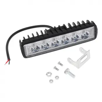1550LM Mini 6 Palců 18W 6 x 3W LED Light Bar jako Pracovní Světlo / Flood Light / Bodové Světlo pro Lodičky / Lov / Rybaření