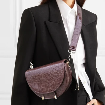 Dámské Značkové Luxusní Kabelky 2020 Módní Nové Vysoce kvalitní PU Kůže Ženy Kabelky Krokodýlí vzor Rameno Messenger Bag
