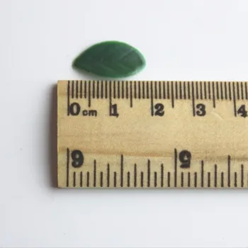 Mini Zelené Listy Miniaturní Domeček pro panenky Dekorace Víla Zahrady Home Dekor DIY Příslušenství Řemeslo Mikro Terénní úpravy